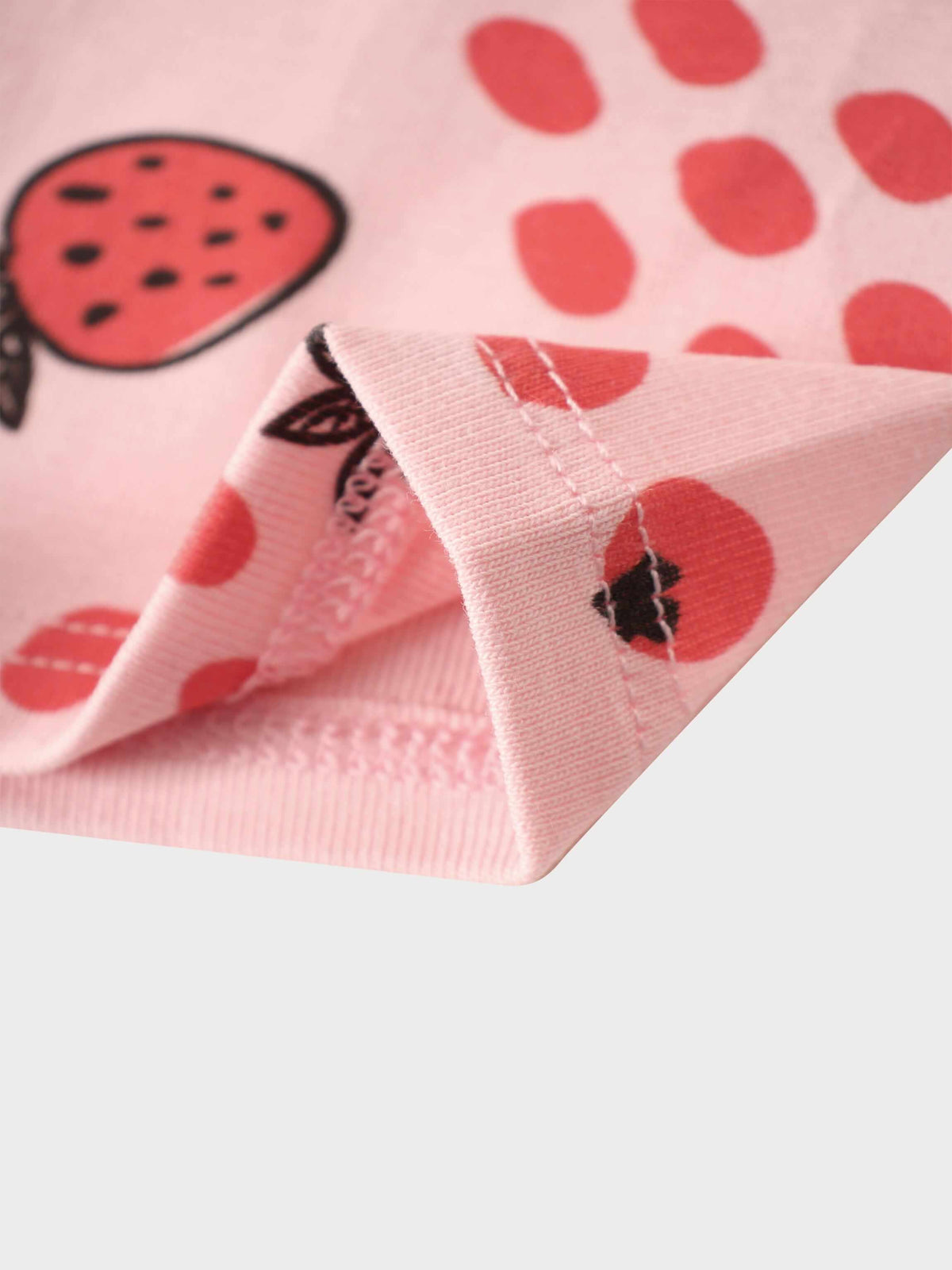 strawberry print fabric for girls outfits