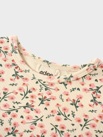 Floral Robe- Short Sleeve T-Shirt