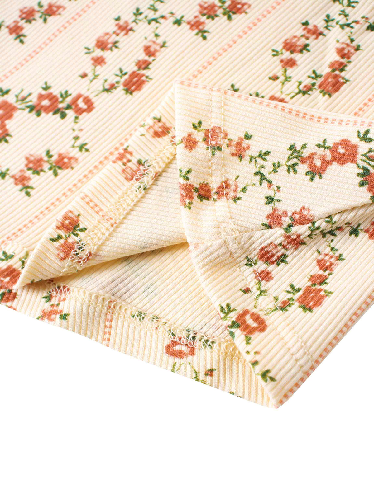 Floral fabric detail for girls&