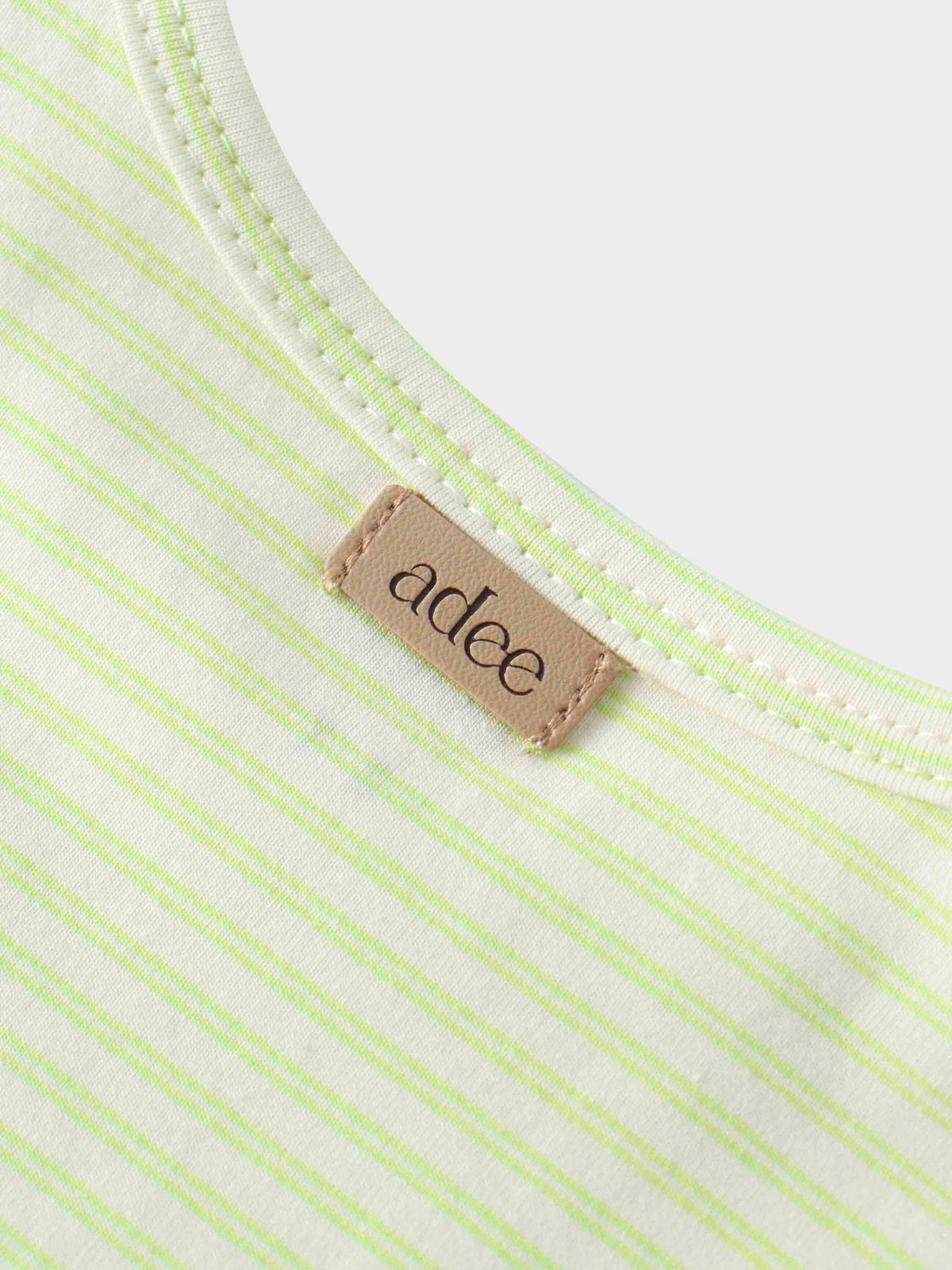light green striped girls shirt