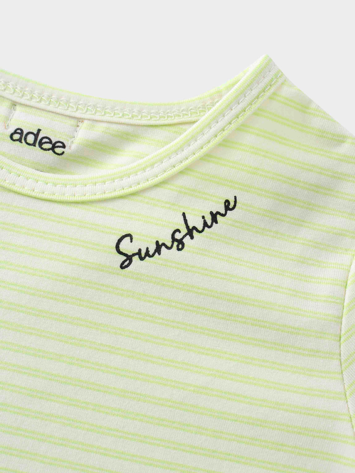 Yellow striped girls shirts design