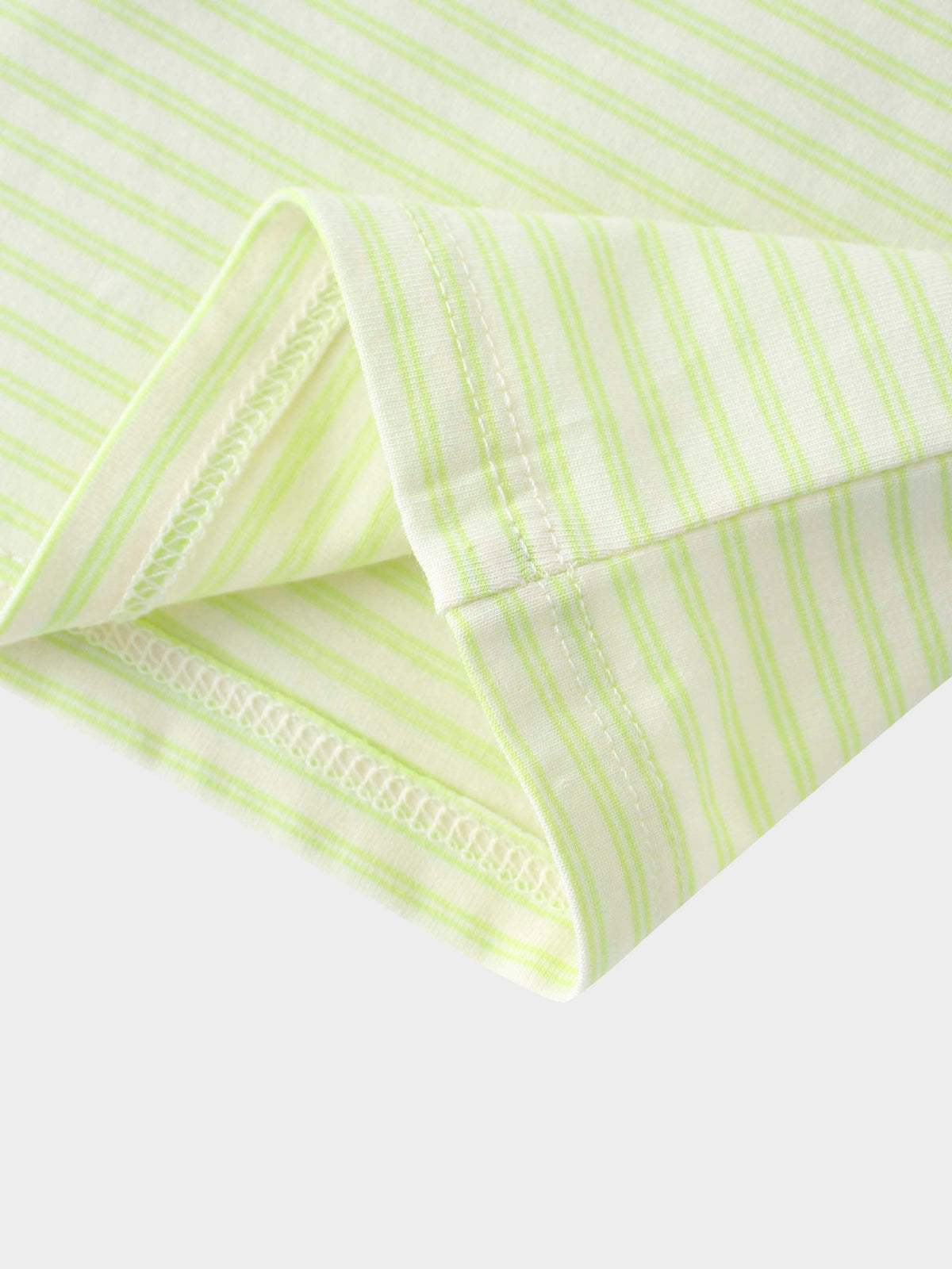Yellow striped girls shirts close-up