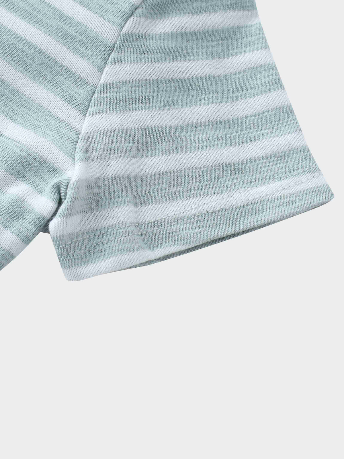 Pastel green and white striped boys&
