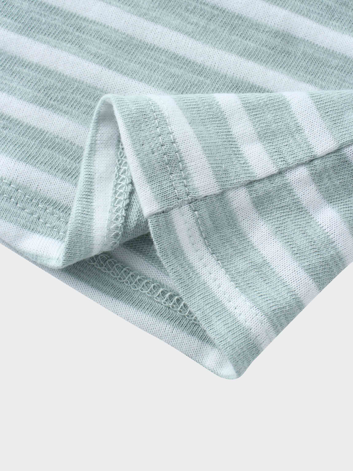 Pastel green and white striped boys&