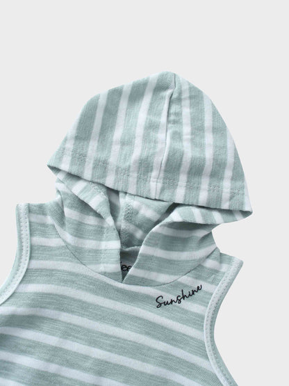 Striped Tank Set- Pastel Green