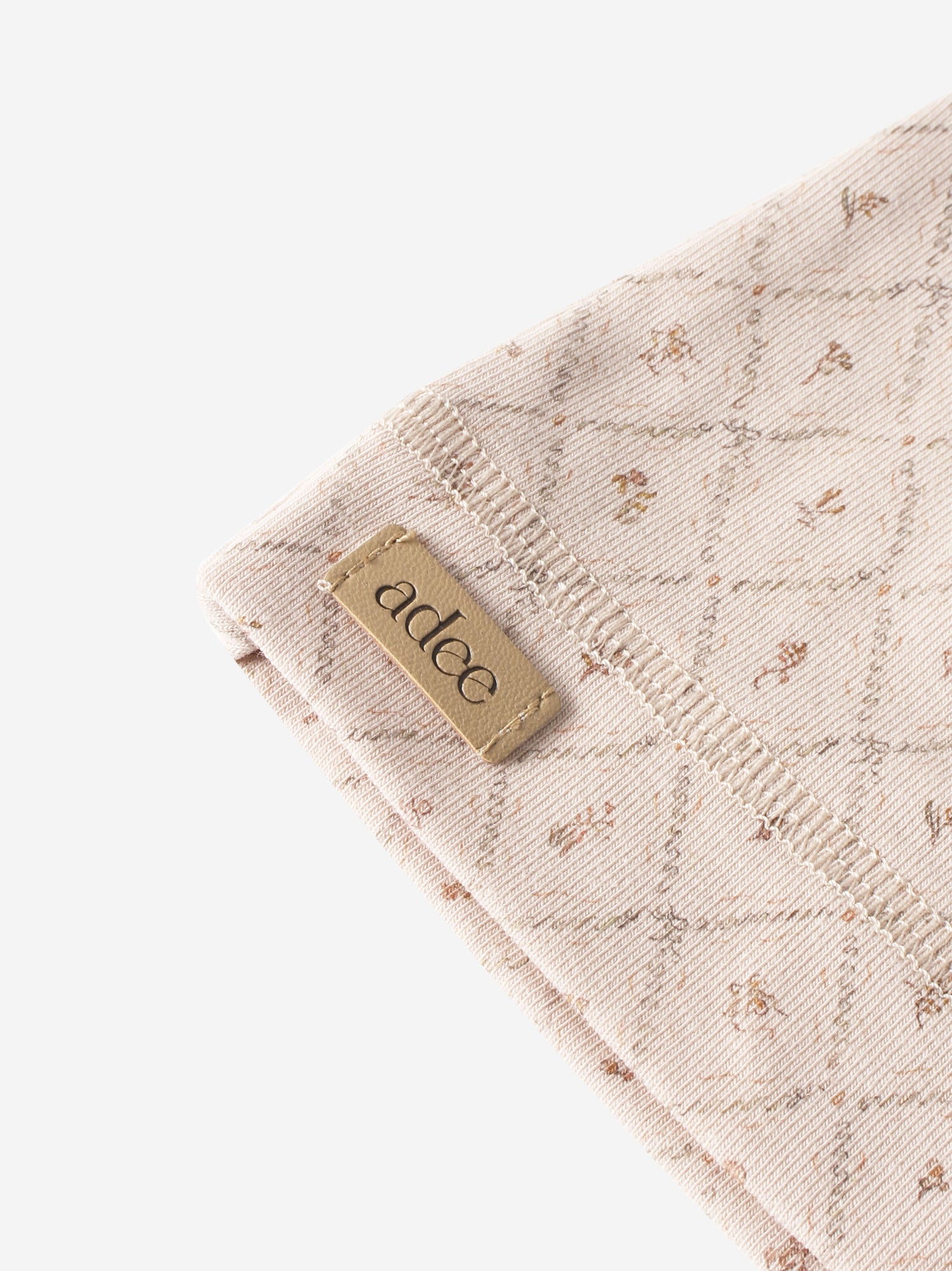 Dainty Diamond Hat for girls in beige speckled fabric by Adee