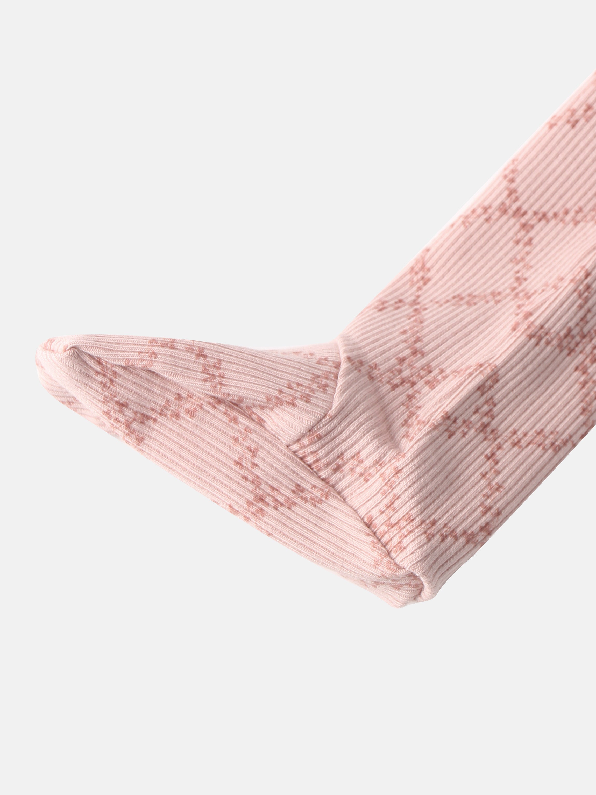 Pink Leaf Stretchy leg warmer for girls by Adee ribbed knit
