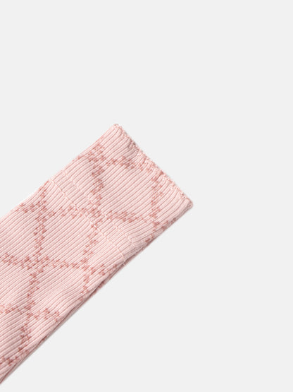 Pink Leaf Stretchy girls&