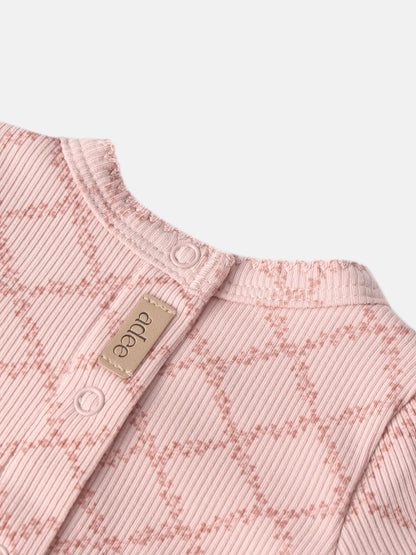Pink Leaf Stretchy girls&