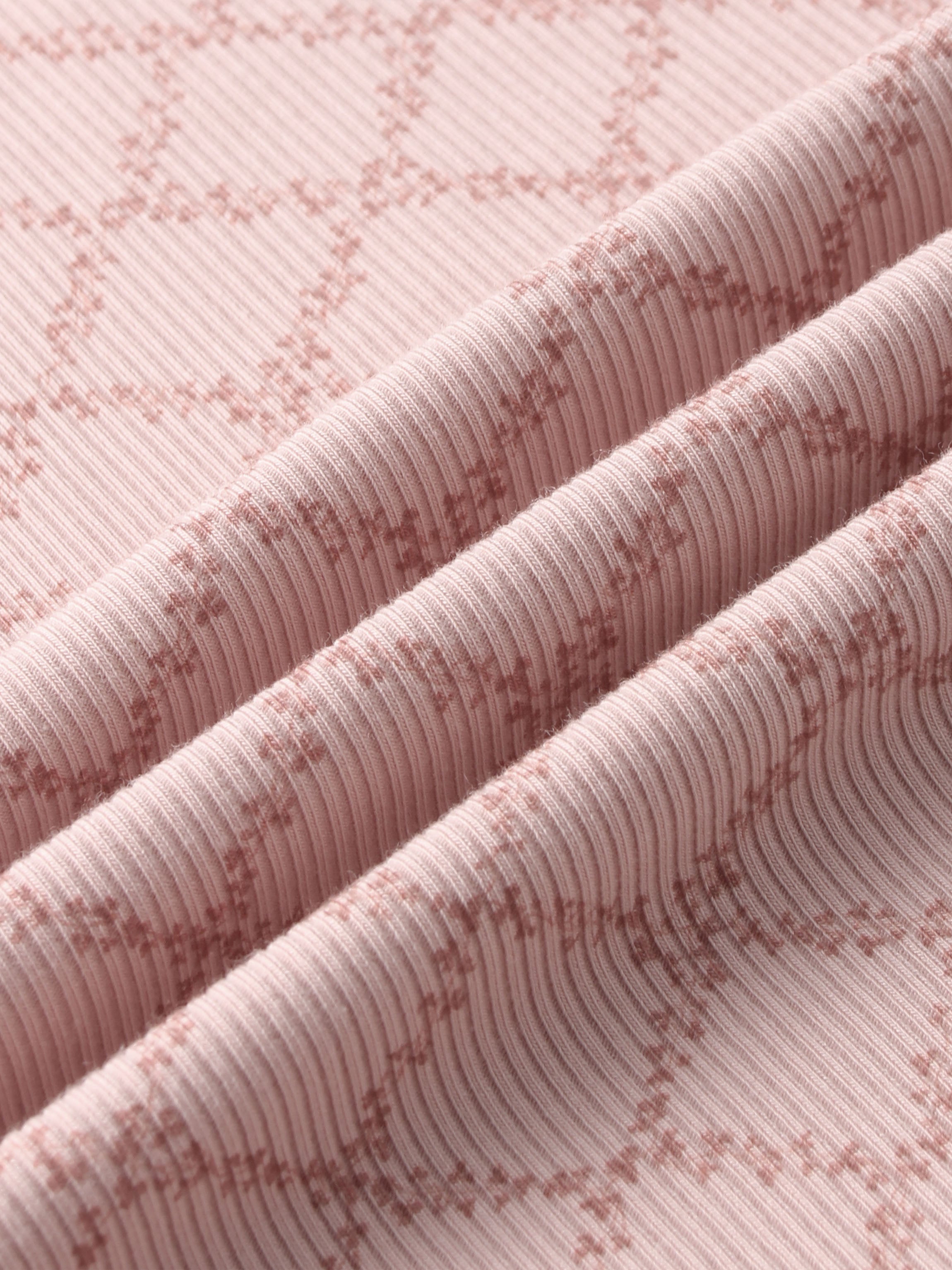Pink Leaf Blanket by Adee, girls swaddle blanket with a pink leaf pattern.