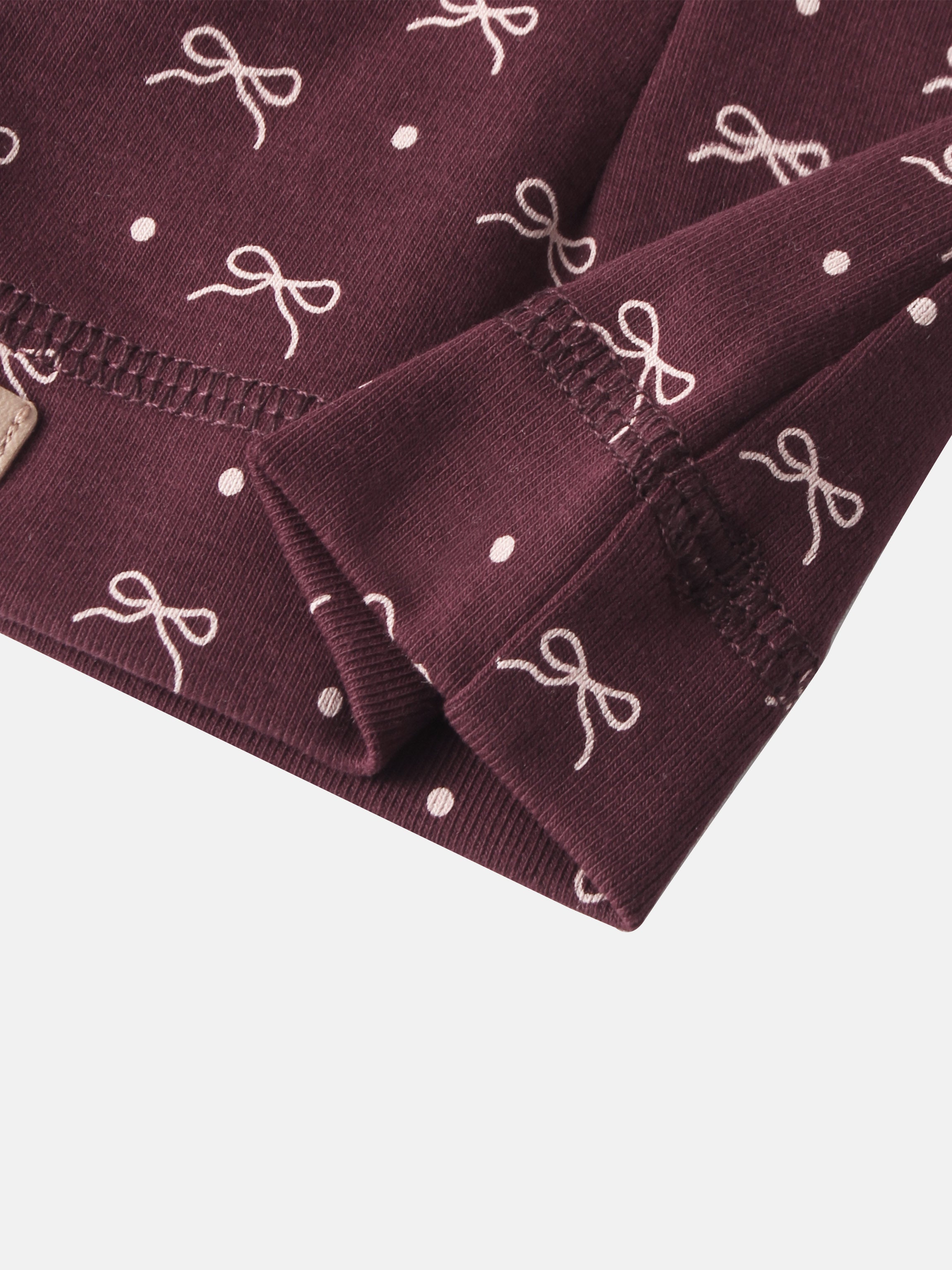Burgundy Bow Hat