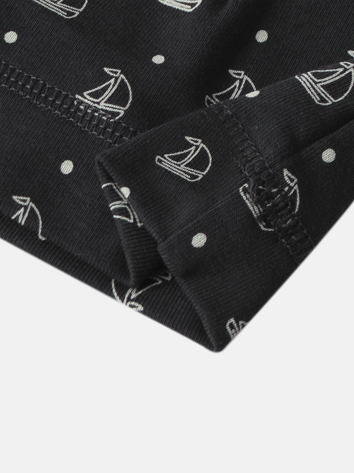 Harbor Dot Hat by Adee; navy fabric with white anchor and dot print.
