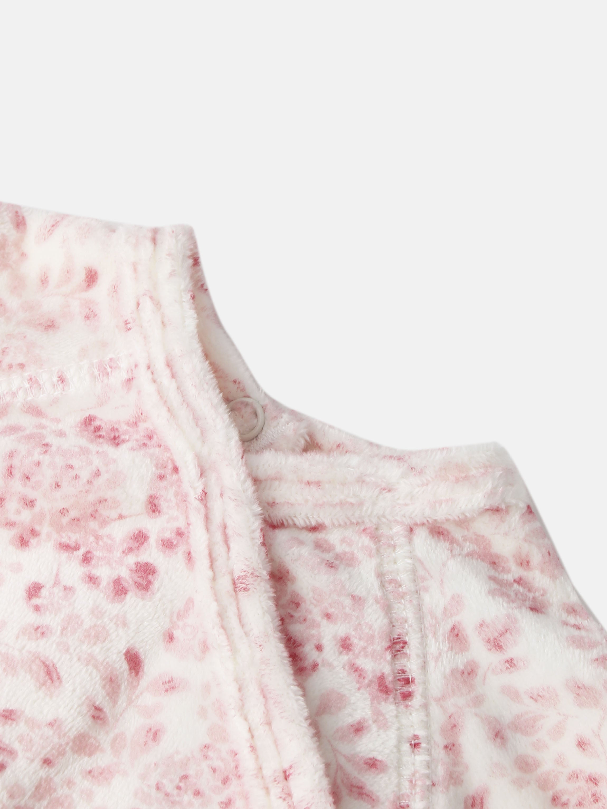 Two Tone Floral Stretchy for girls by Adee, pink floral fleece
