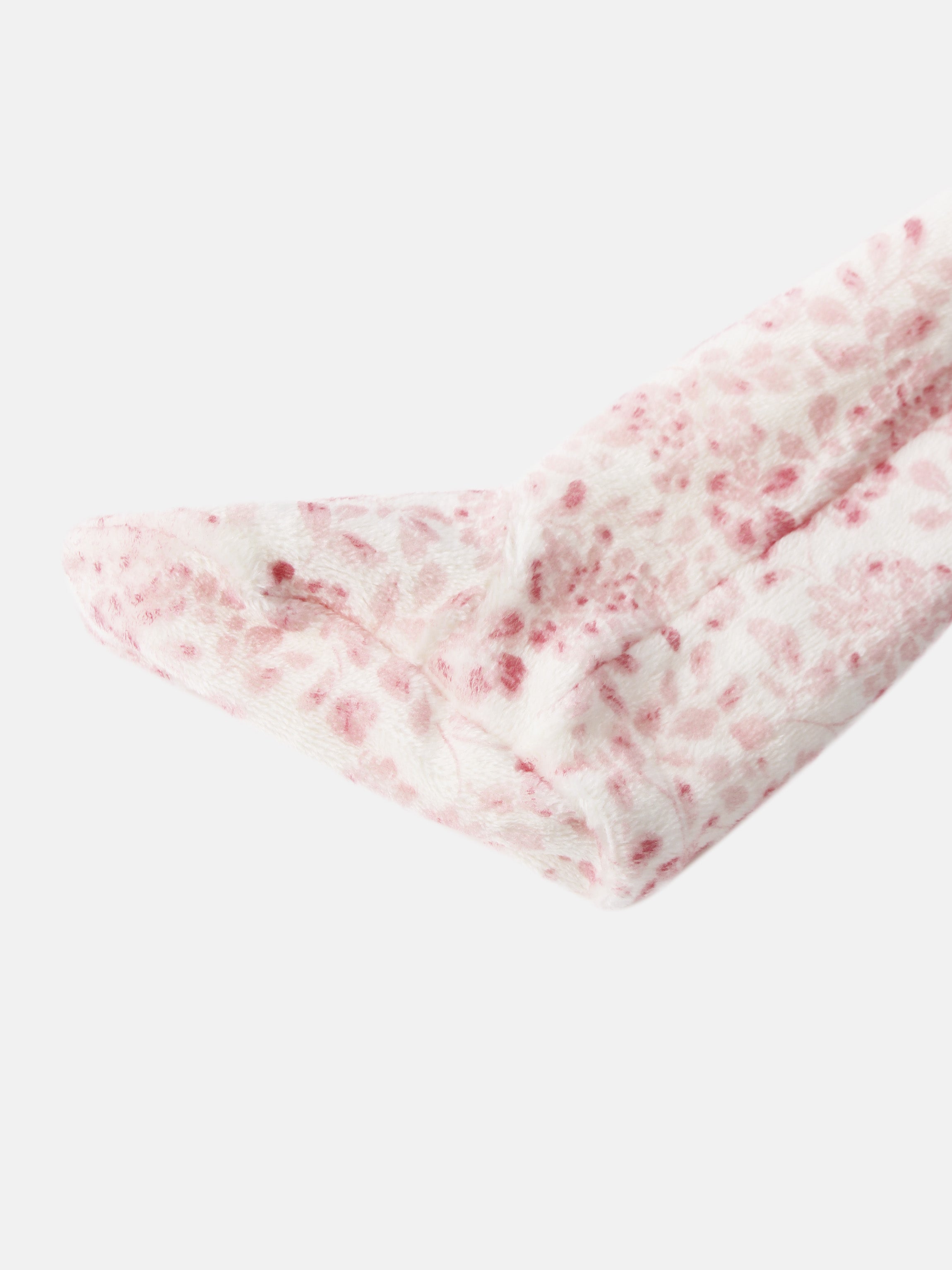 Two Tone Floral Stretchy girls stretchies by Adee in pink floral pattern