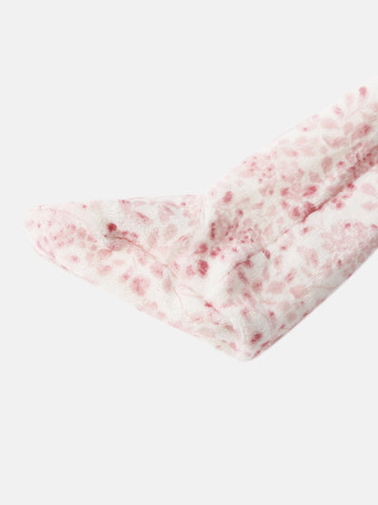 Two Tone Floral Stretchy girls stretchies by Adee in pink floral pattern