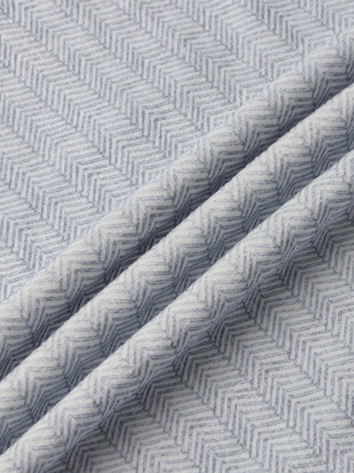 Heritage Herringbone Stretchy Blue Boys Stretchies fabric