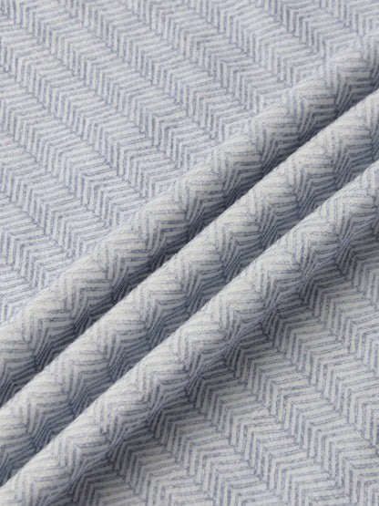 Heritage Herringbone Bonnet blue fabric by Adee for boys