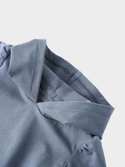 Blue Cotton Hoodie Set