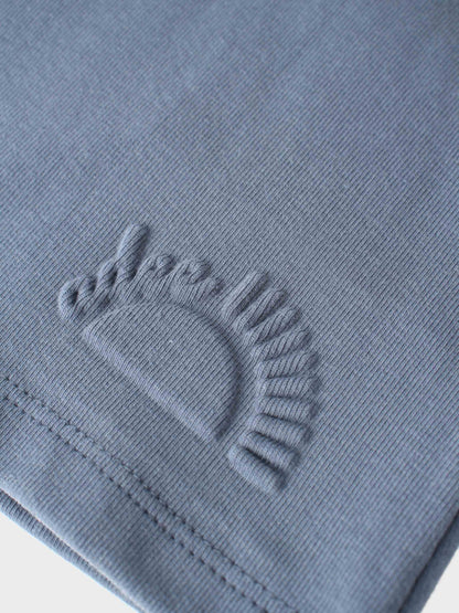 Blue Cotton Hoodie Set