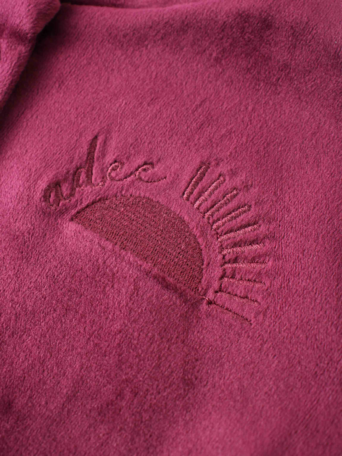 Velour Bomber Set - Burgundy, girls&