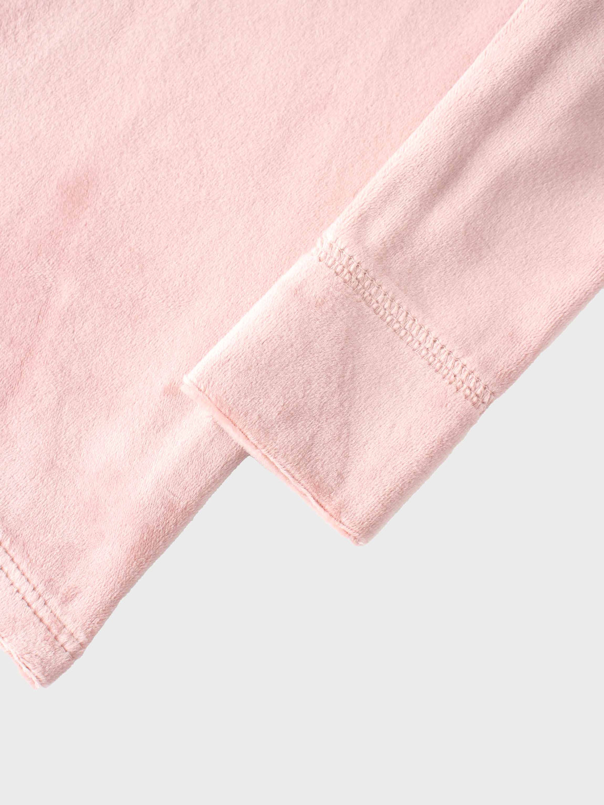 Velour Pajama for Girls pink by Adee; soft velour fabric with cuffed sleeve