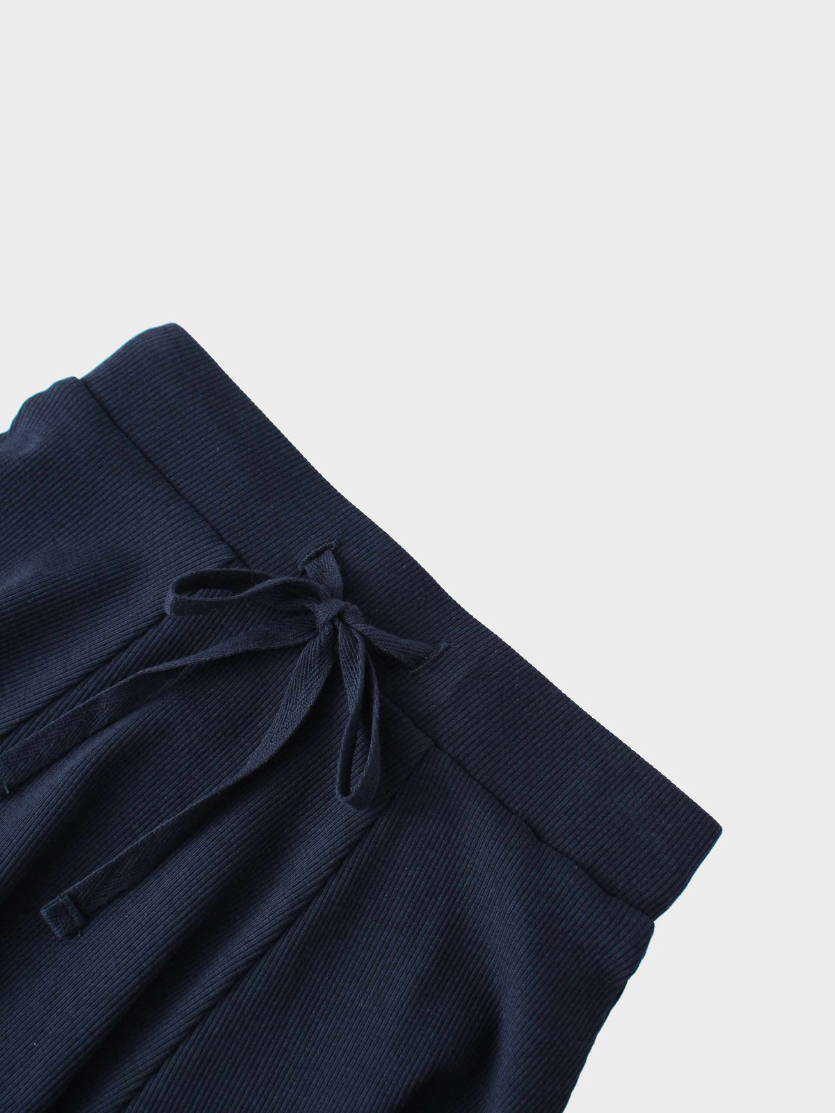 cute blue skirt with an elastic waistband and drawstring bow