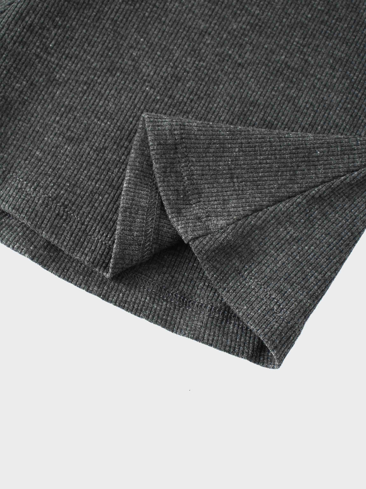 quality nice stitching on a pretty grey circle skirt 