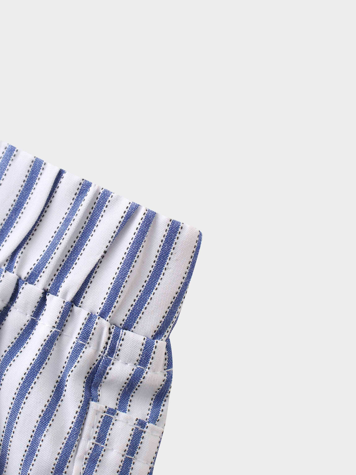 Boys shorts with blue stripes