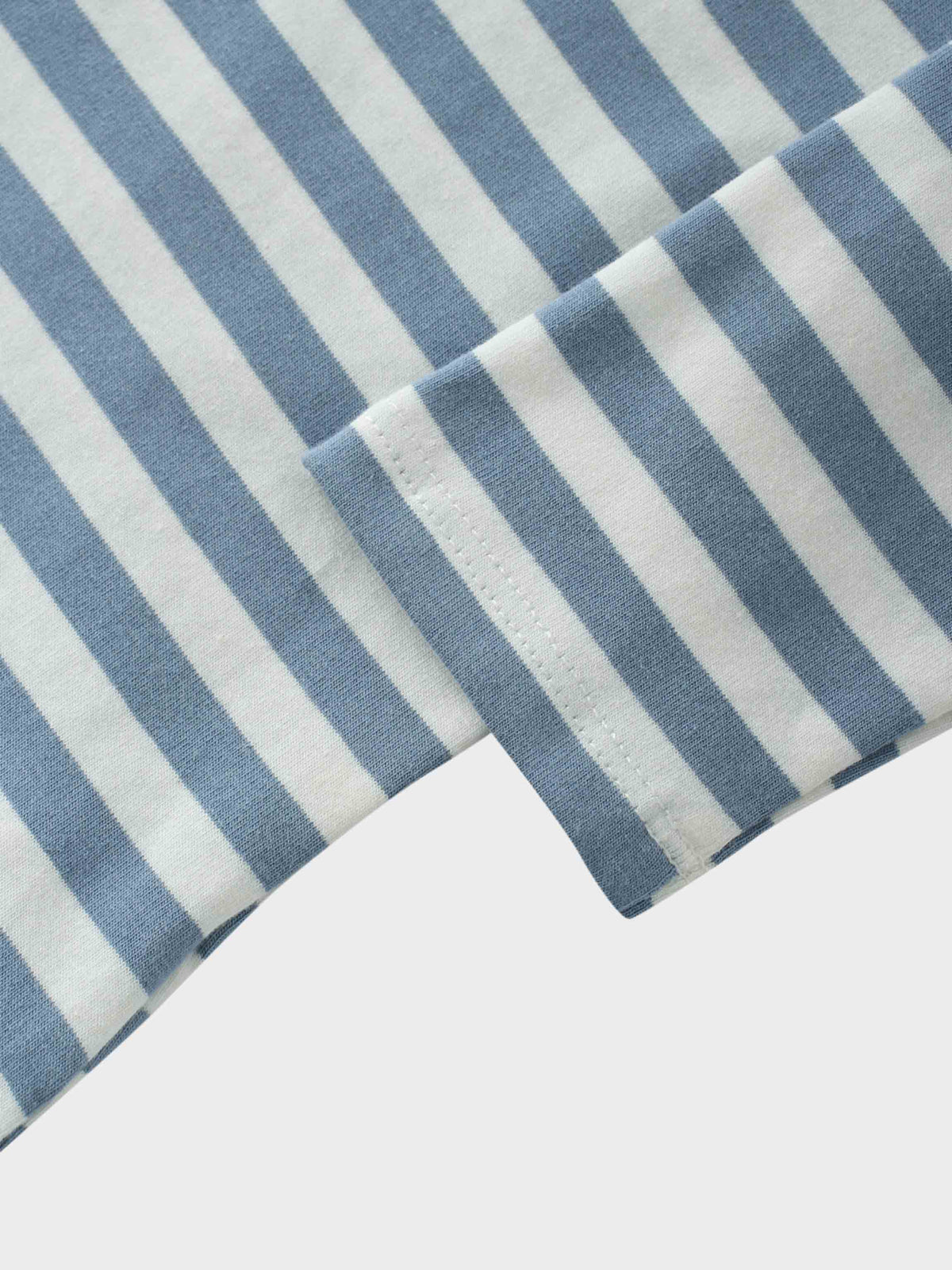 Striped fitted t-shirt close-up