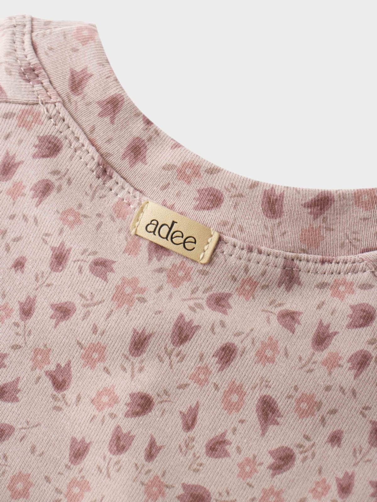Purple tulip print girls sweatshirt