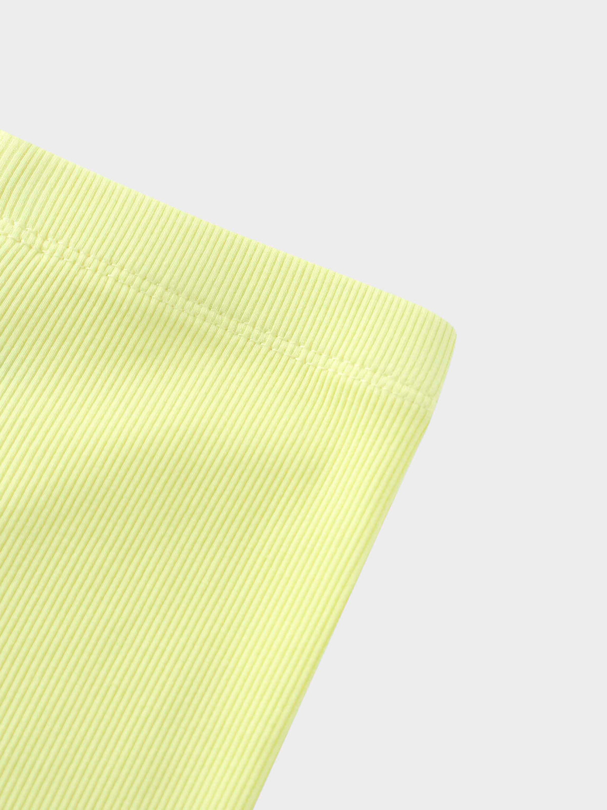 Yellow ribbed fabric close-up boys/girls