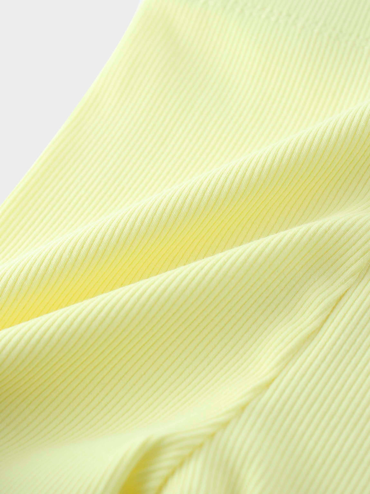 Yellow ribbed fabric for kids