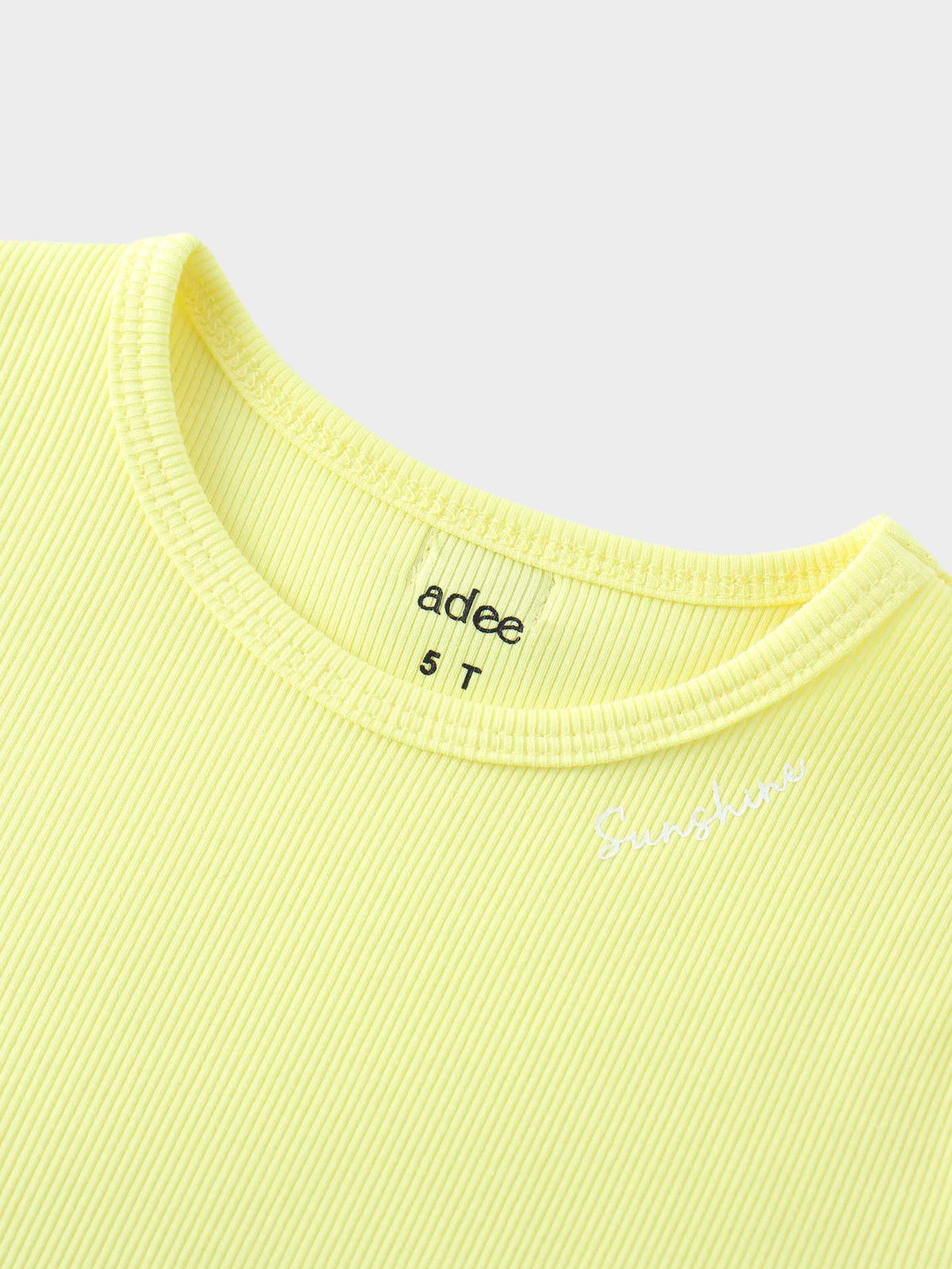 Boys yellow ribbed T-shirt