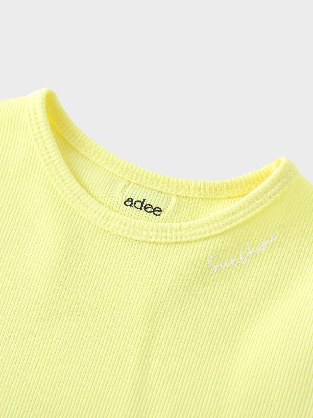 Yellow girls shirt with Sunshine
