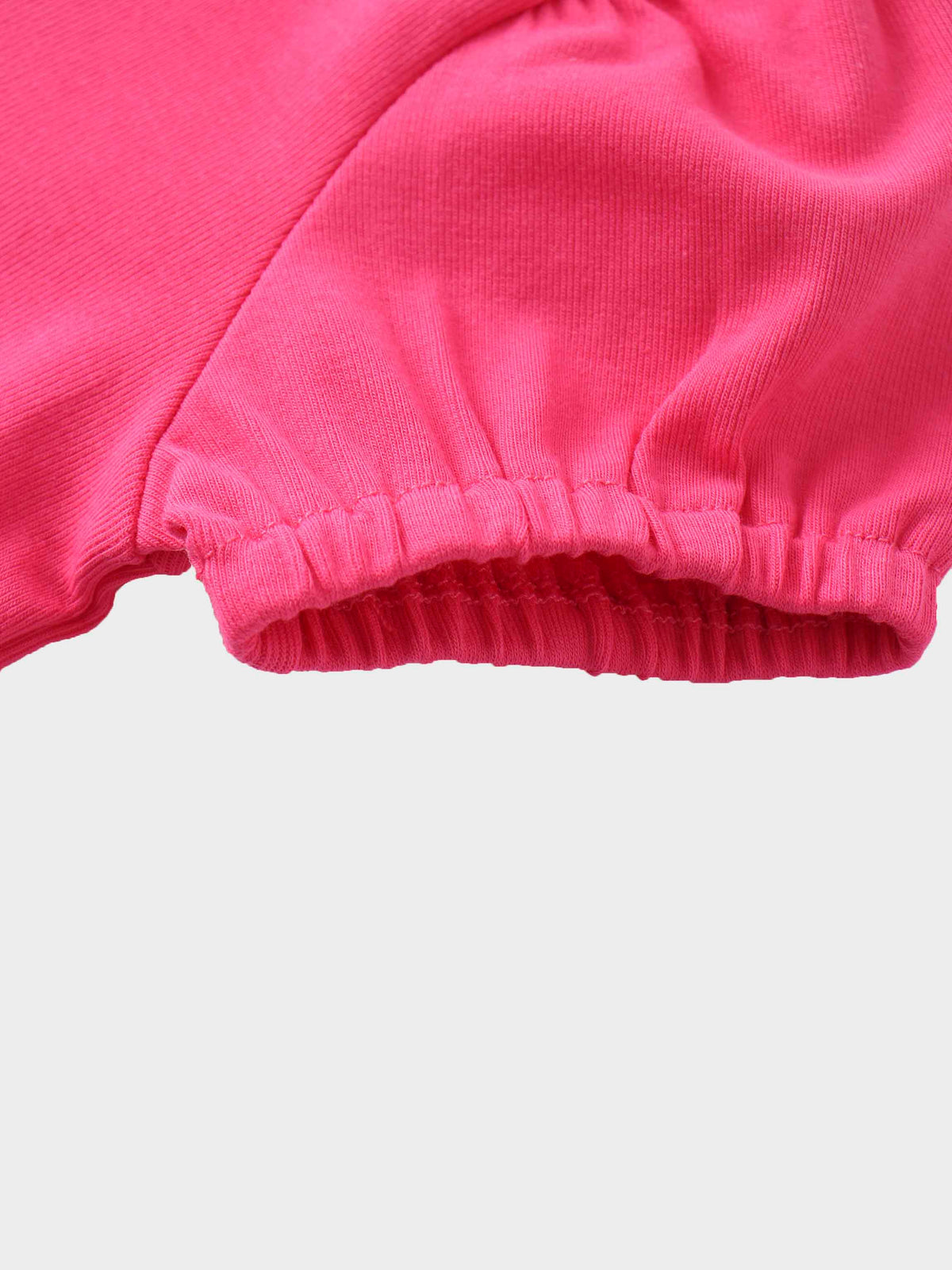 Pink short sleeve bubble shirt, girls