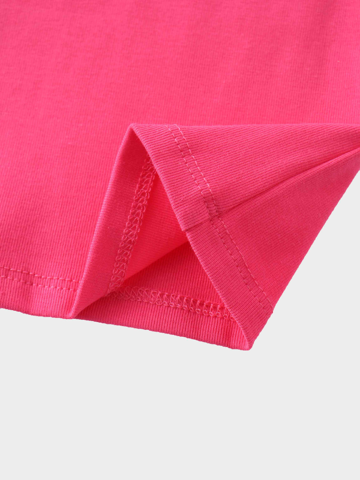 Close-up of pink shirt fabric