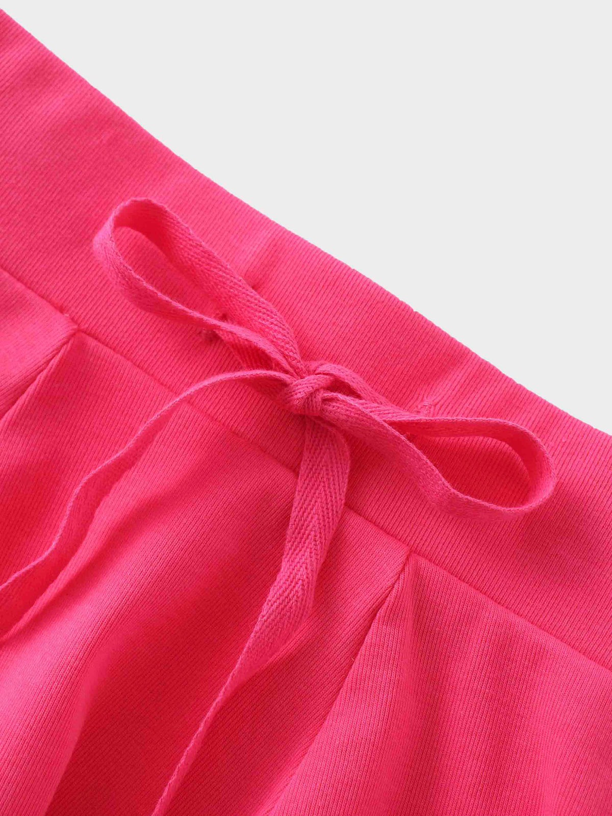 Pink skirt waistband with drawstring, girls