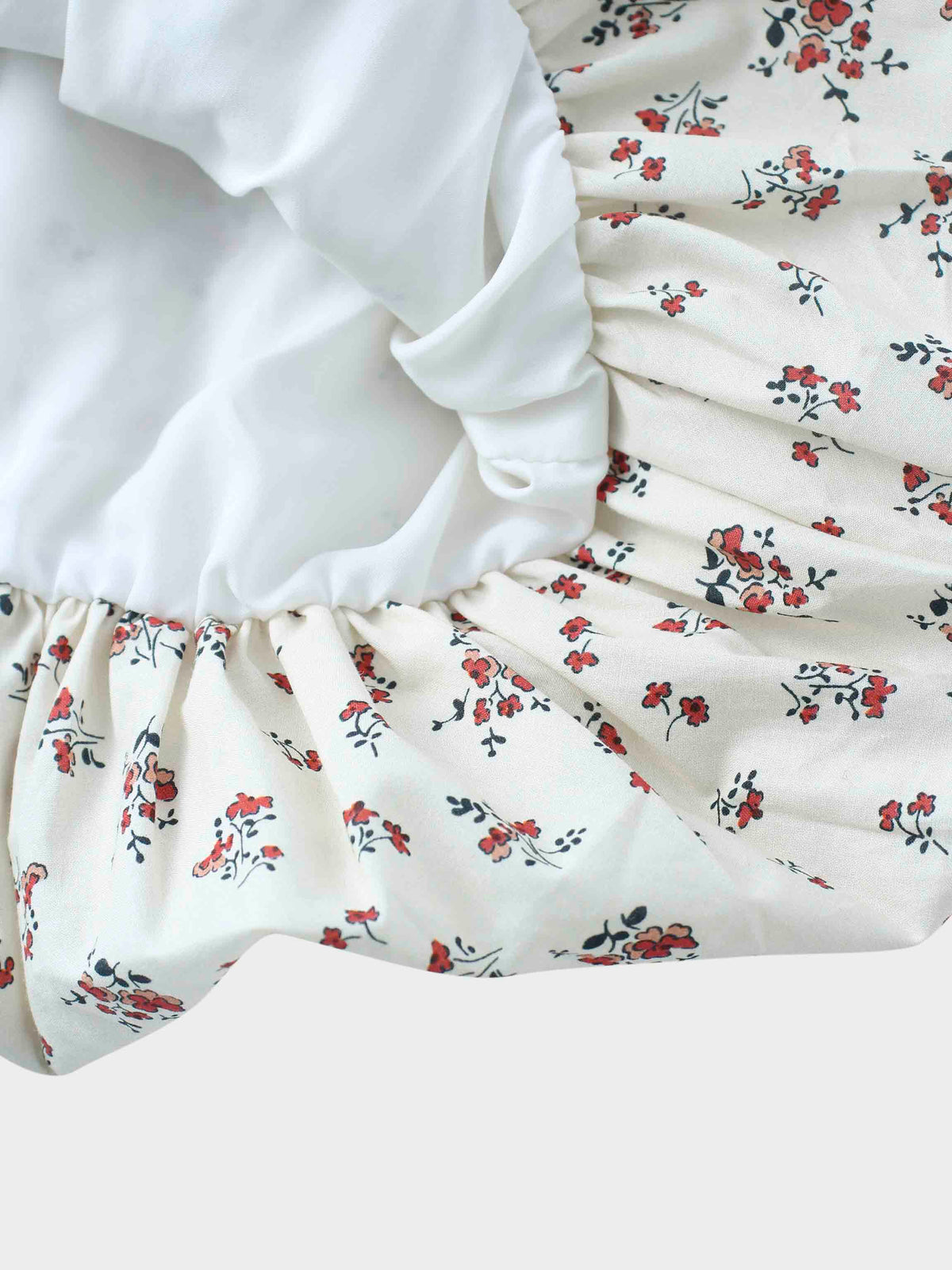 Floral bubble skirt detail