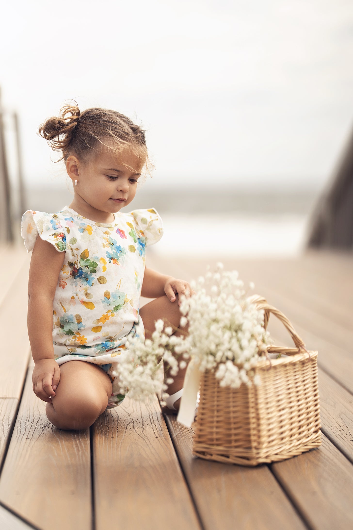 Pastel Flower Bloomers Set