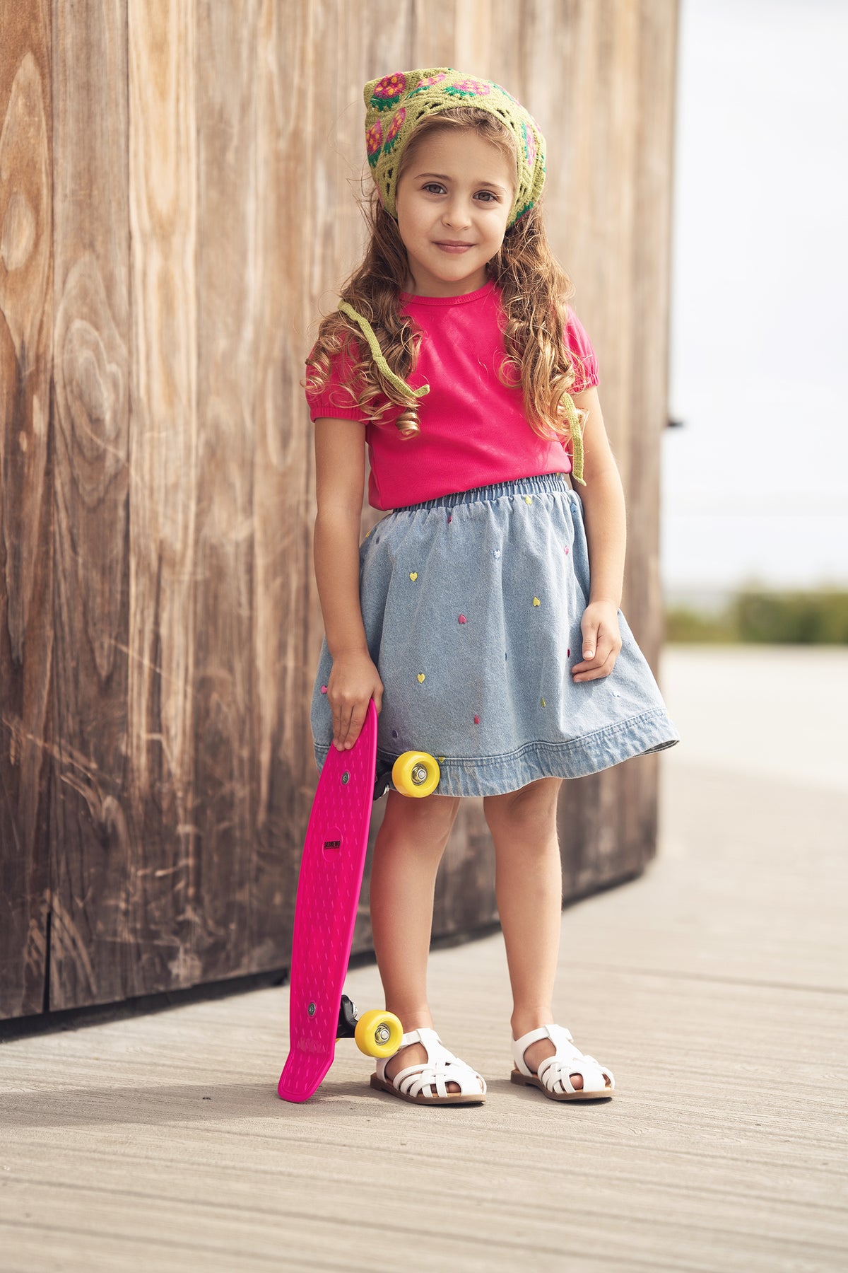 Short Sleeve Bubble T-Shirt - Pink, Adee girls&