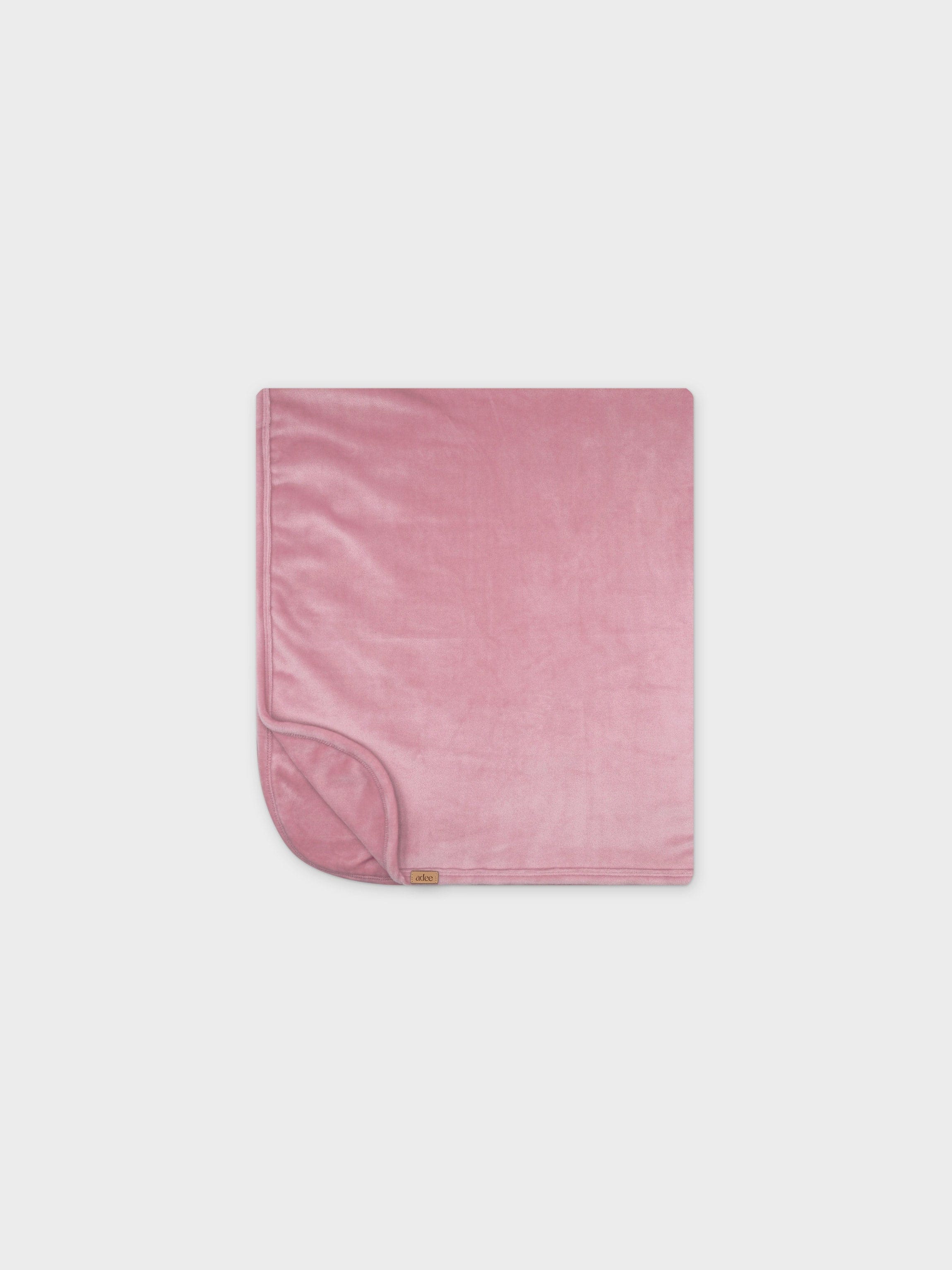 Velour Crossover Blanket-Pink