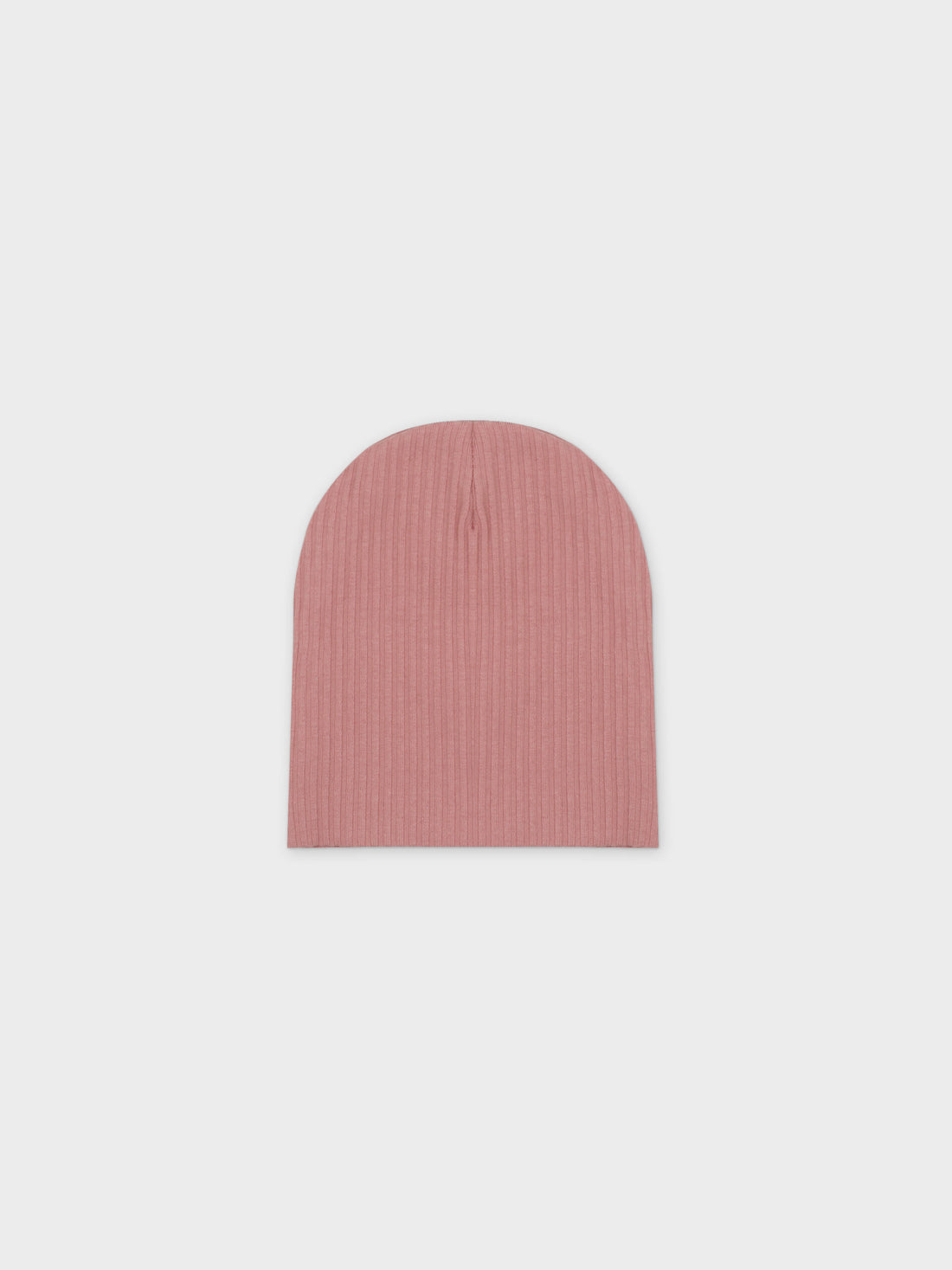 Thin Ribbed Beanie-Pink