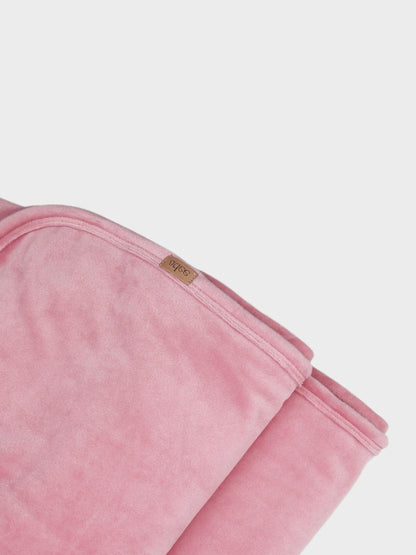 Velour Crossover Blanket-Pink