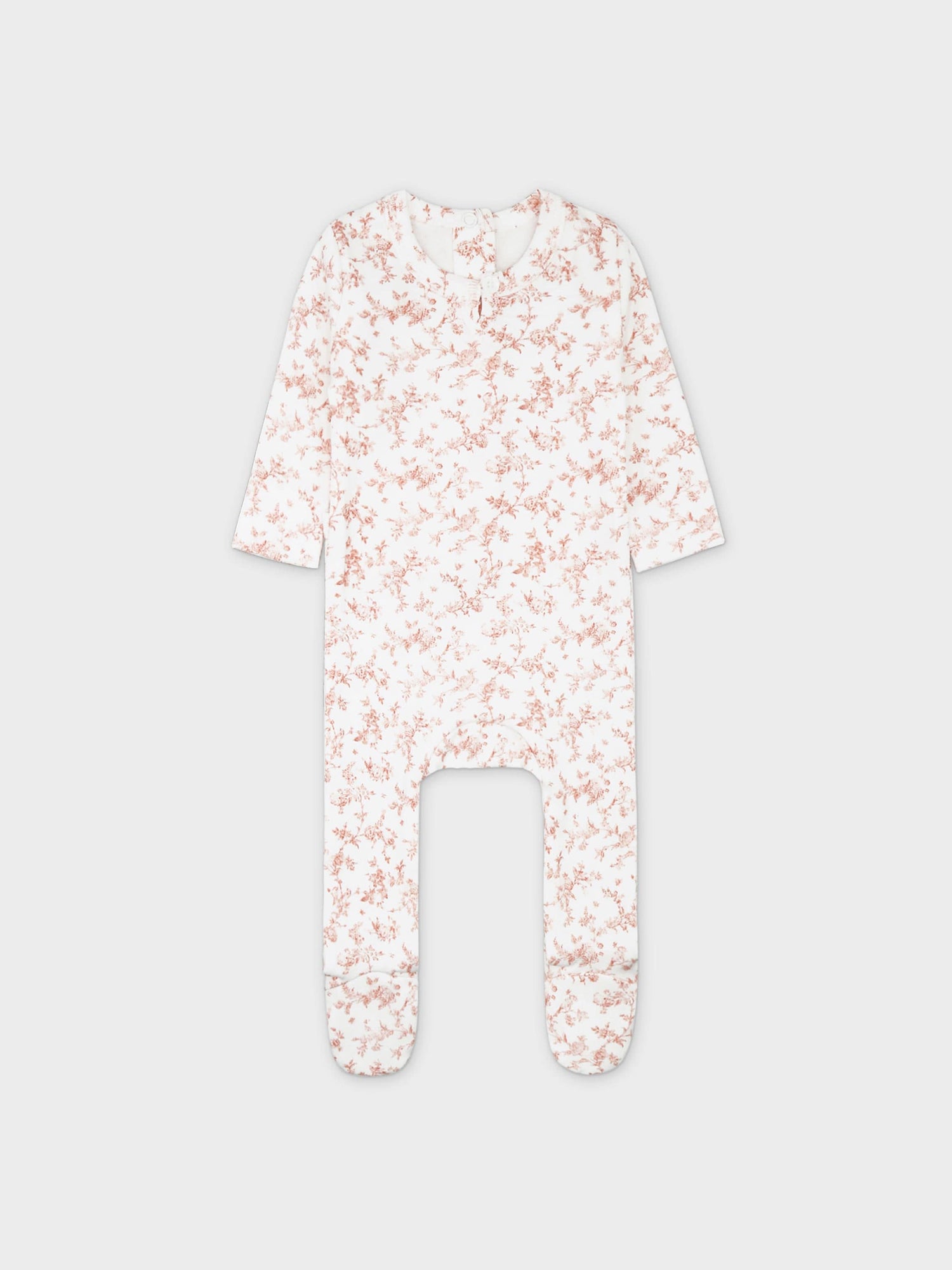 Bushy Flower Stretchy, Bonnet &amp; Bib-Pink