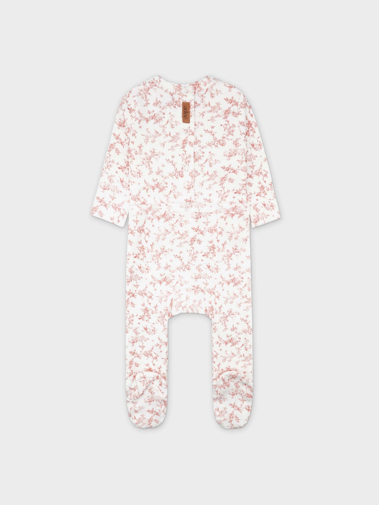 Bushy Flower Stretchy, Bonnet &amp; Bib-Pink