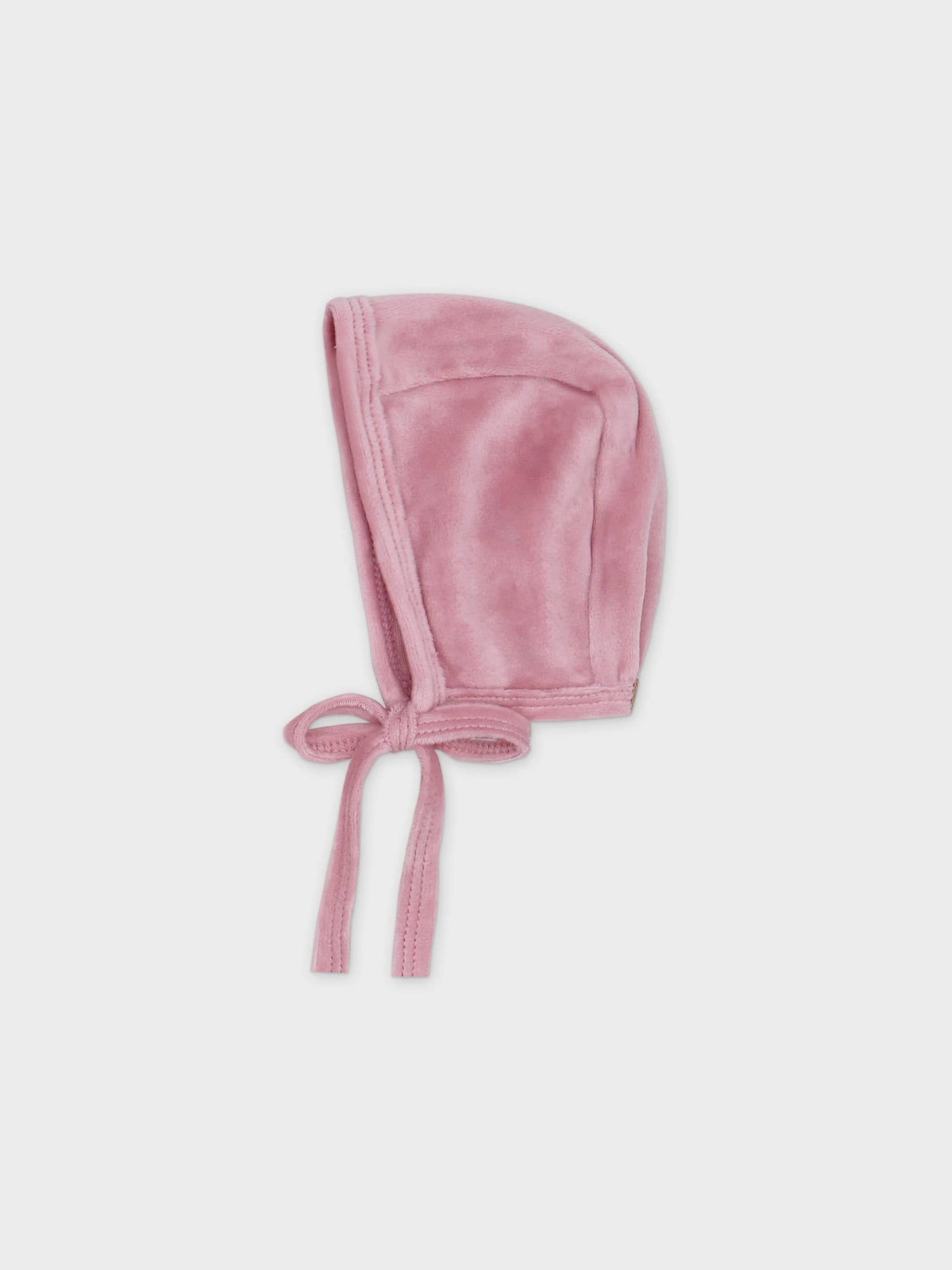 Velour Crossover Stretchy &amp; Bonnet- Pink