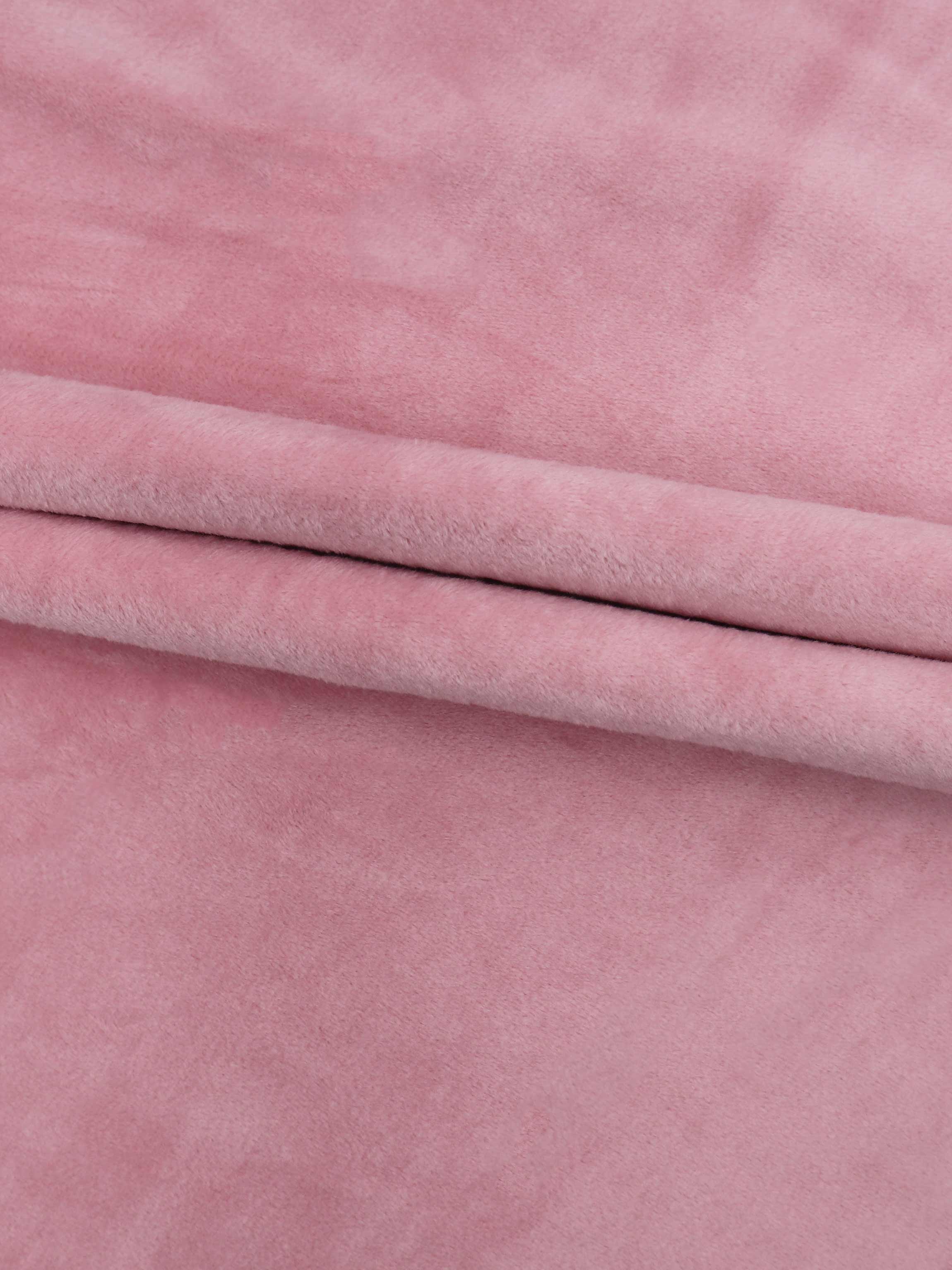 Velour Crossover Blanket-Pink