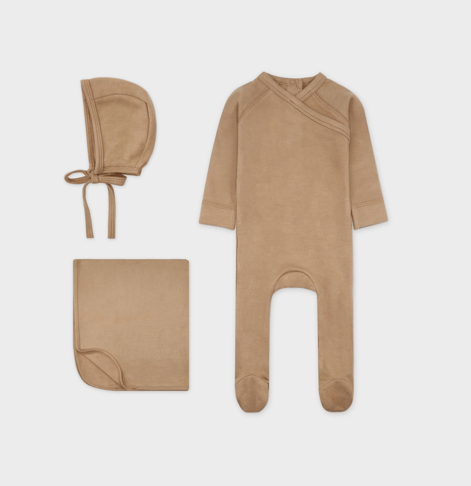 Crossover Twill Taupe - Layette Set