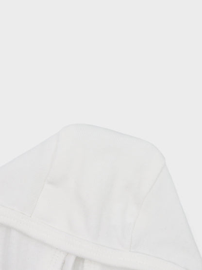 Non Ribbed Bonnet- White