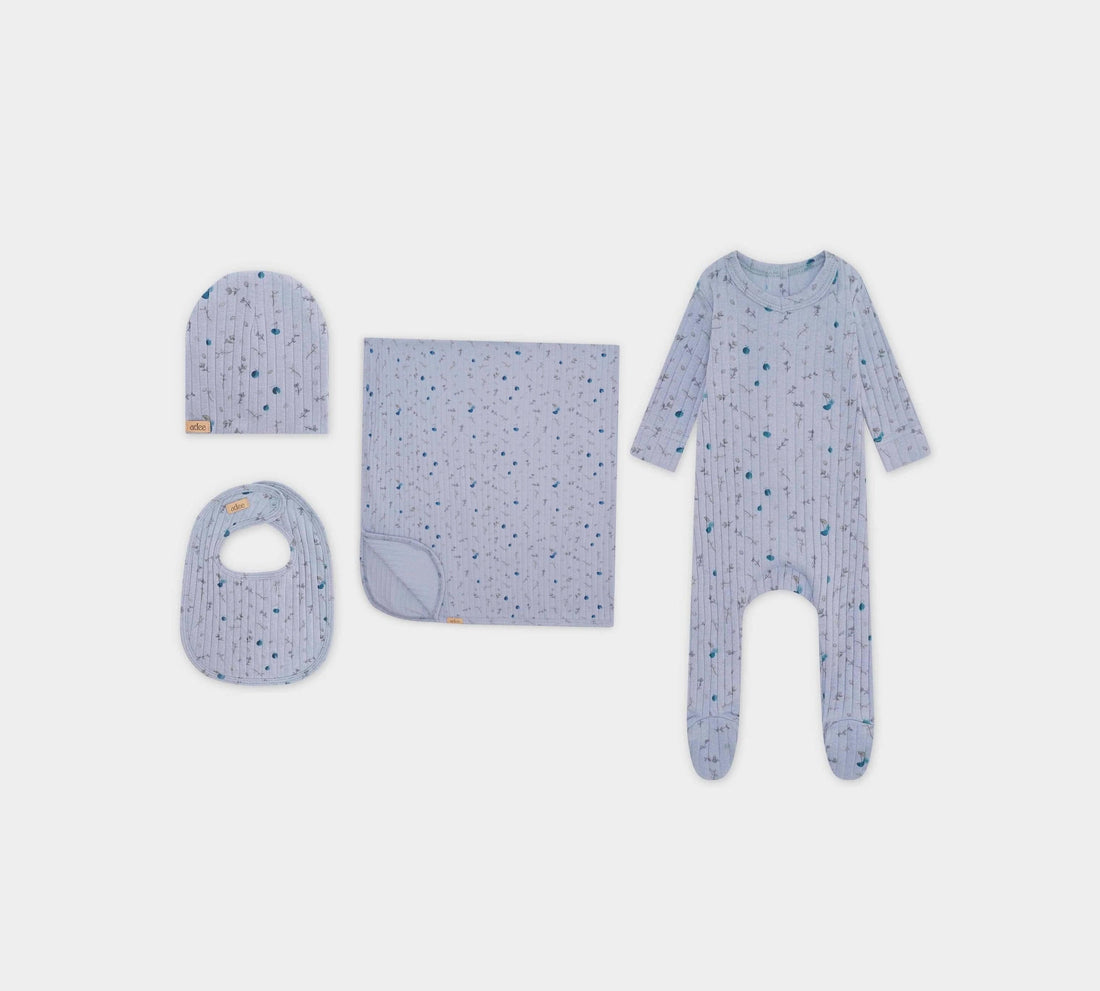 Mini Berry Blue - Layette Set